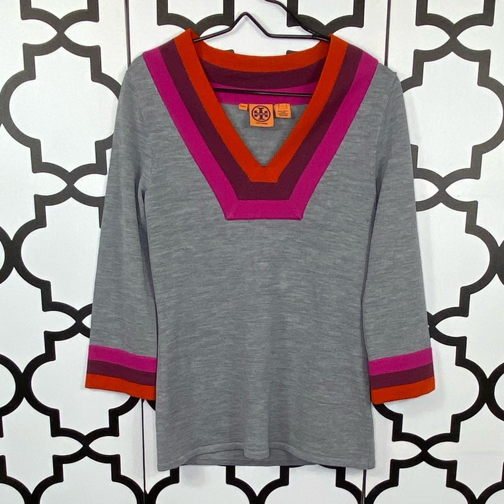 Tory Burch V-Neck Sweater - Picture 2 of 4